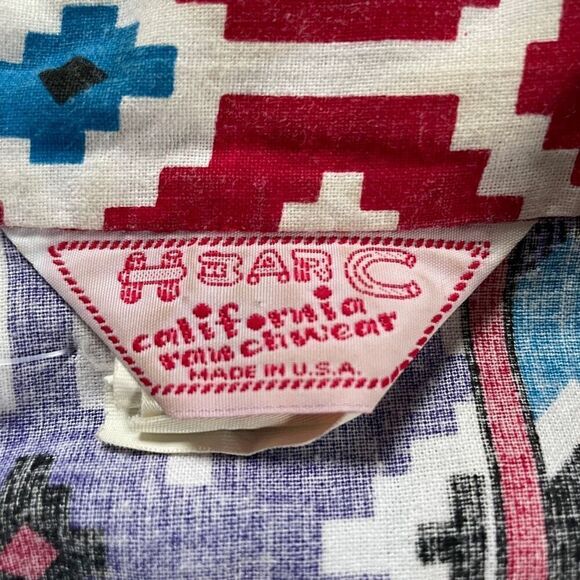 Vintage H Bar C Western Wear Cotton Morrow Shirt Cowgirl Cowboy - Picture 3 of 8